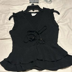 Black dressy sleeveless Top